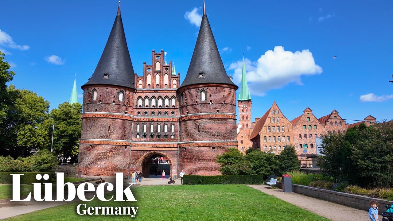 Lübeck, Germany Walking Tour - 4K Ulta HD