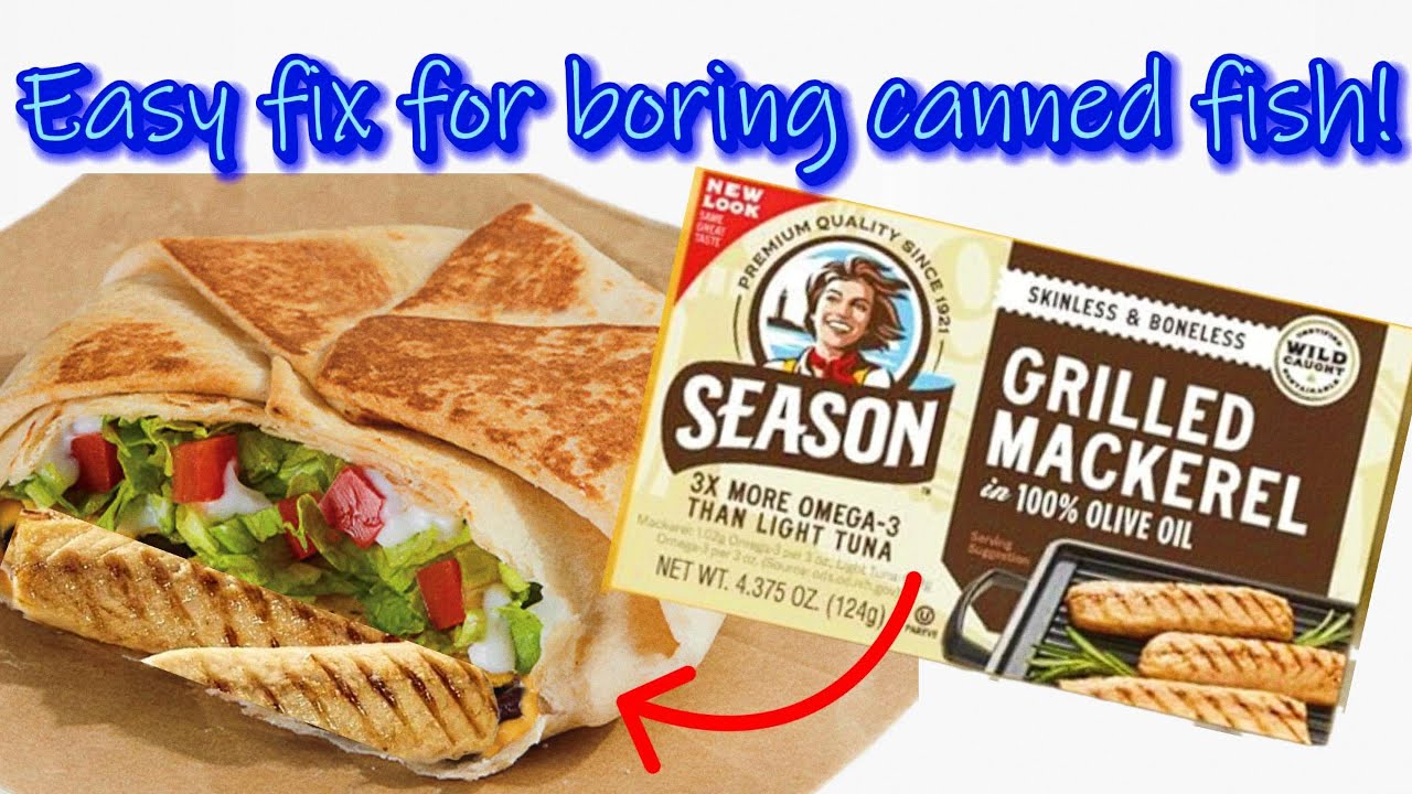 SEASON GRILLED MACKEREL!  Transform canned fish in 2 minutes!
