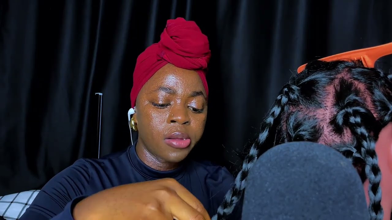 ASMR Türkçe. Afrika Saç Örgüsü (Rasta) ve Sakız Çiğneme (konuşma yok)