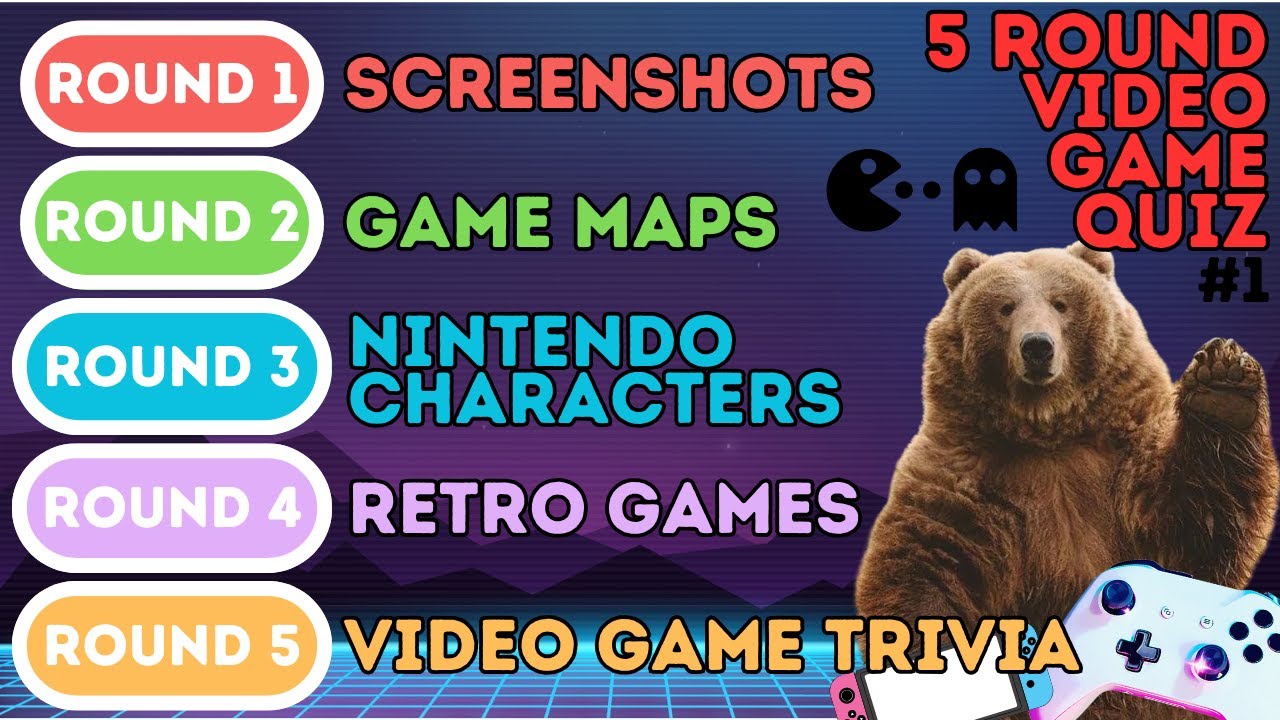 Викторина из 5 раундов видеоигр | Скриншоты, Nintendo, ретро-игры, викторины и карты