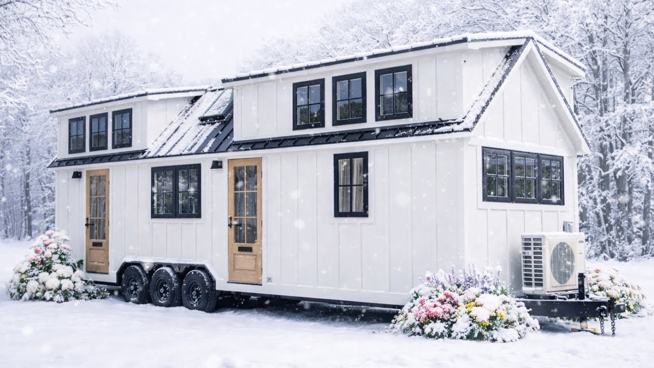 This cozy and luxurious snow house on wheels is for sale and ready for free delivery in the USA.