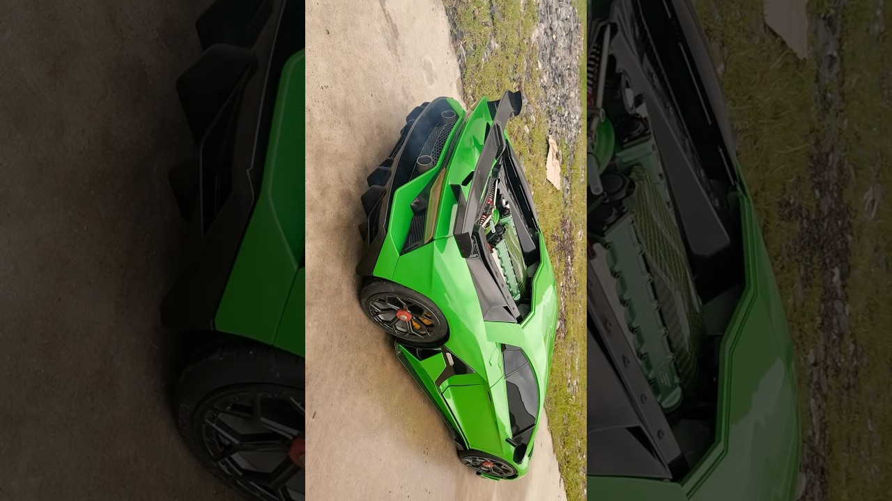 1/5 scale Lamborghini RC with V12 engine model#rclamborghini #rc #rccar #lamborghini #v12engine #diy