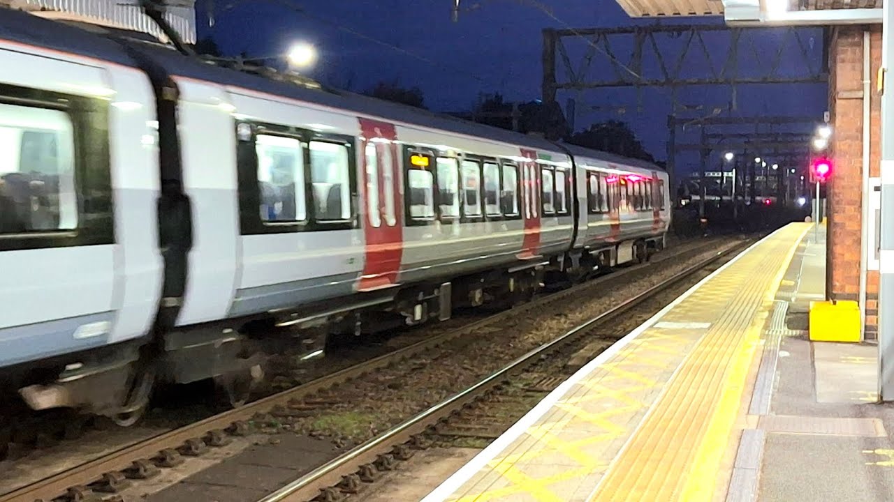 Early evening trains at Shenfield, GEML 11/11/25.