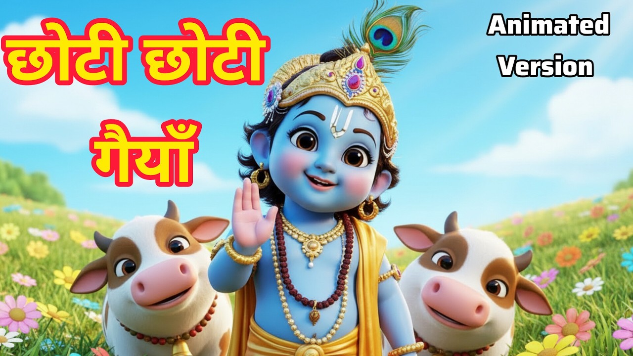 छोटी छोटी गैयाँ – Krishna Bhajan for Kids | Cute Hindi Rhymes