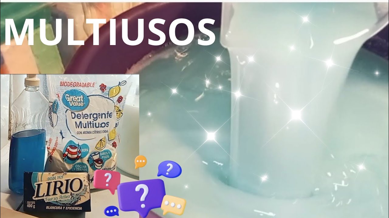 JABON LÍQUIDO MULTIUSOS ECONÓMICO PARA TODO TIPO DE ROPA SUCIA