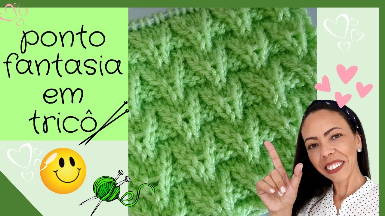 PONTO FANTASIA EM TRICÔ FÁCIL PASSO A PASSO - PONTO TRICO VÊZINHO