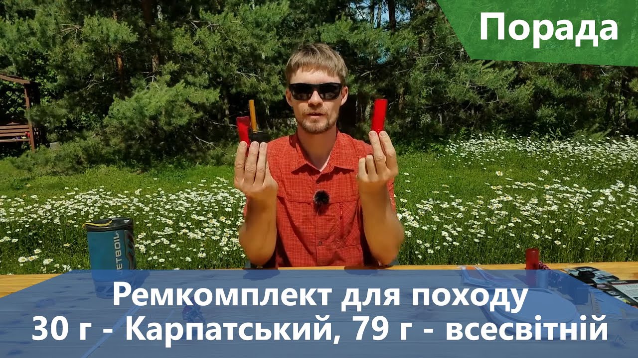 Наш ремнабір для походу. 30 грамів для Карпат і 79 грамів для далеких мандрівок
