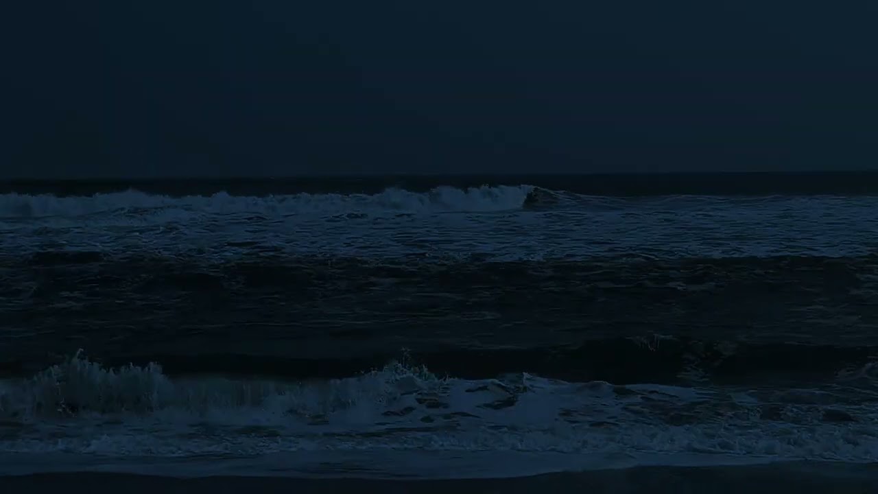 Deep Sleep Ocean Sounds - Black Screen Brown Noise for TV Relaxation