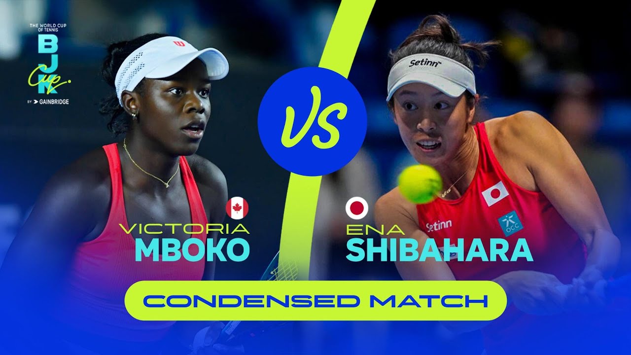 Victoria Mboko's CRAZY win over Shibahara! 🇨🇦 2025 Billie Jean King Cup Qualifiers | Condensed Match
