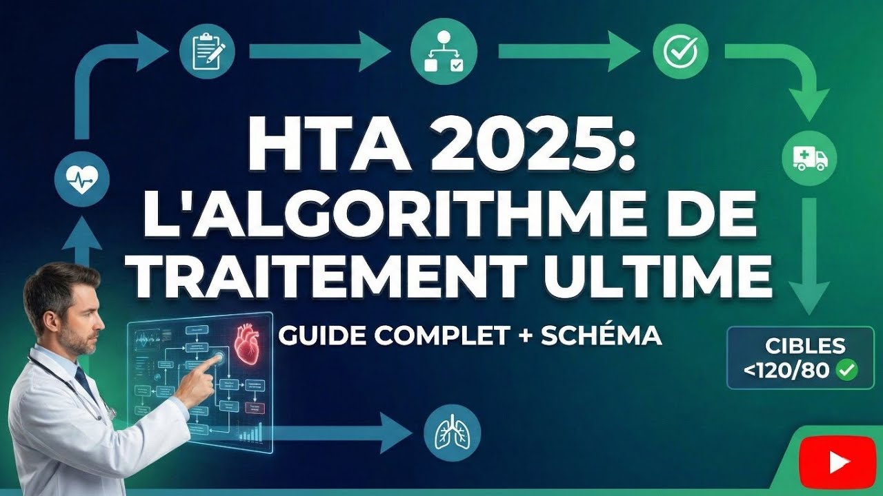 Hypertension Artérielle HTA : Algorithme de Traitement 2025 Les Recommandations Dénervation Rénale