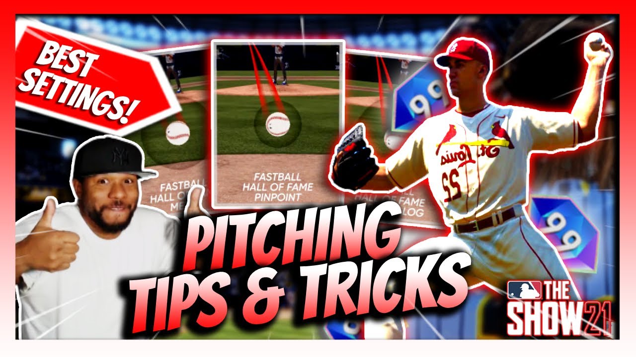 Learn How to pitch Mlb the Show 21(Pitching tips) Glitchy pitching Tips🎯