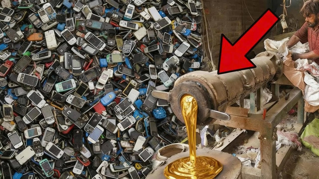 Inside a Phone Recycling Factory – How Old Mobile Phones Are Turned into Pure Gold (Full Process)