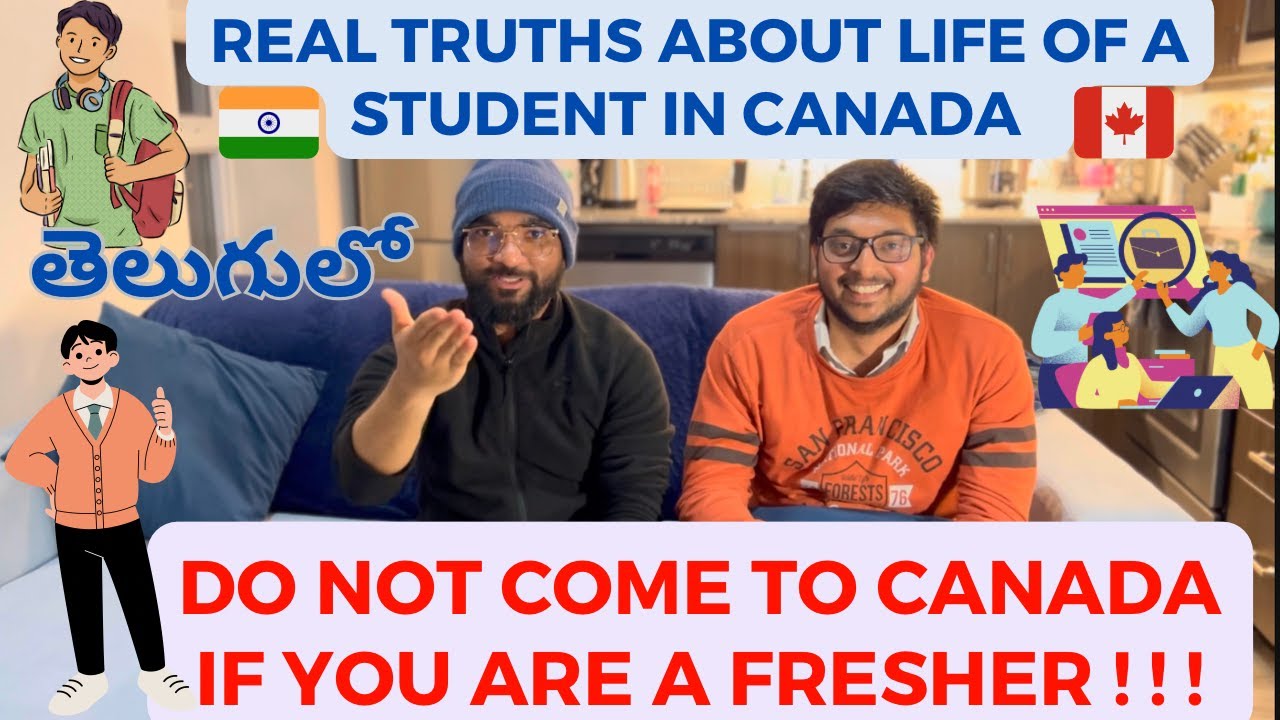 Telugu Vlog #23 | Life of a Student in Canada, Advice and Experiences | Part-Time Jobs & Challenges