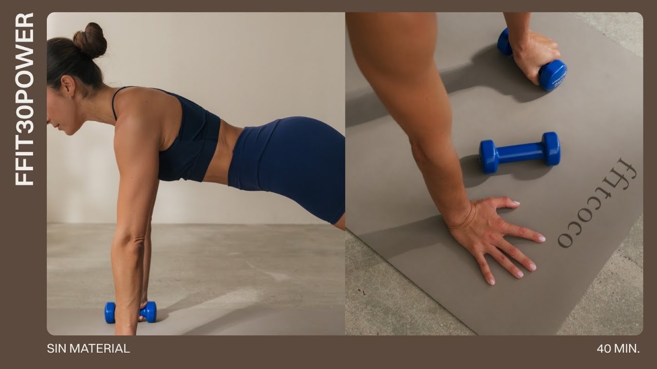 40MIN FFITPILATES con mancuernas | por mis 30! 💕🎂