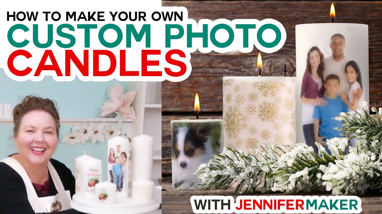 DIY Personalized Candles - How to Transfer Images & Photos to Wax Candles!
