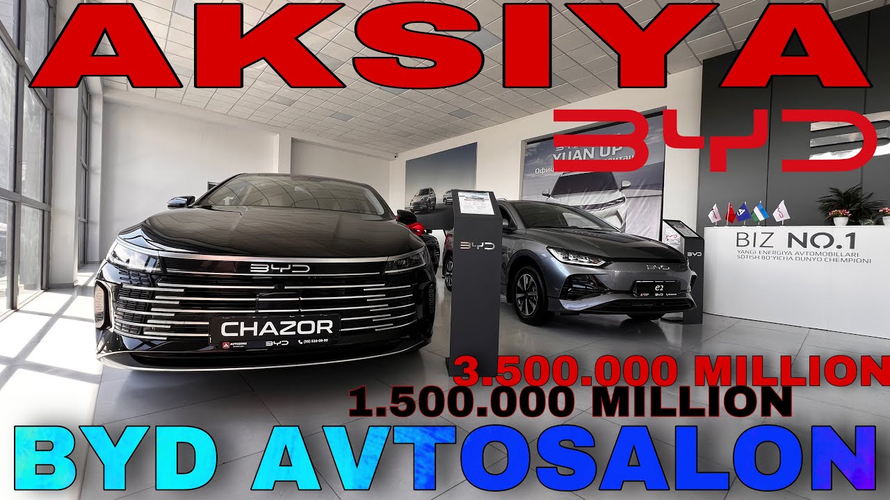 Byd Narxlari 2025. Byd Avtosalon Narxlari2025... Byd Chempion narxlari