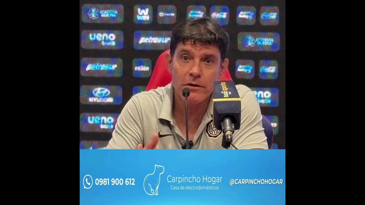 Conferencia de prensa de Leandro Martin AT de Olimpia, luego de la victoria ante Cerro Porteño. 
