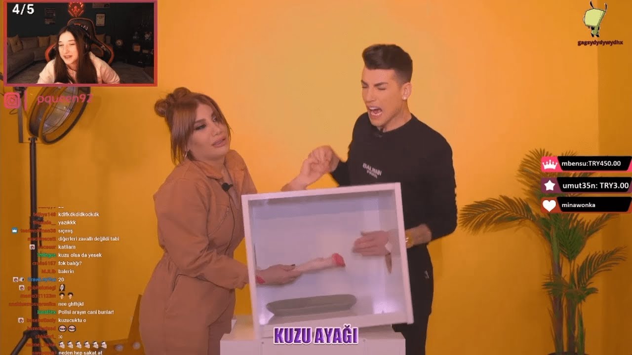 Pqueen - Kerimcan Durmaz İREM DERİCİ 'YLE KUTUDA NE VAR İzliyor #12