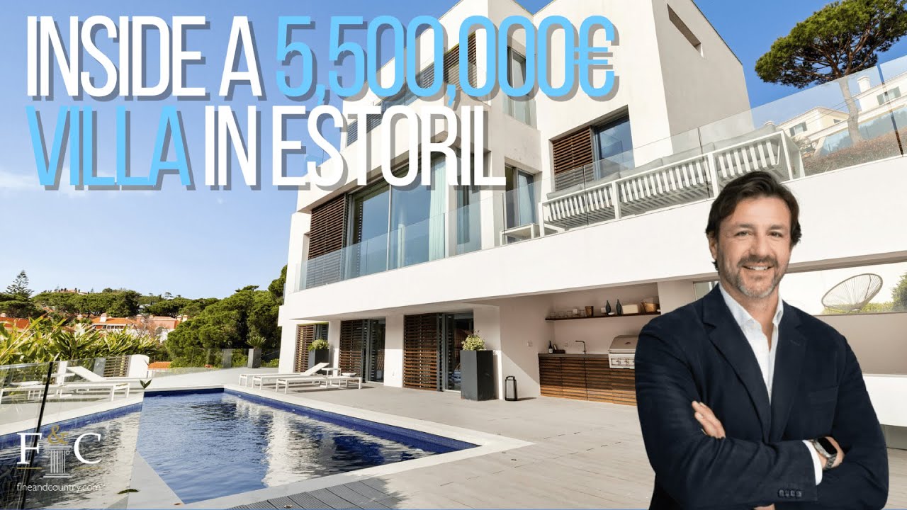 Inside a €5.5M Luxury Villa in Estoril | 5-Bedroom Oasis with Pool & Garden Tour 🇵🇹