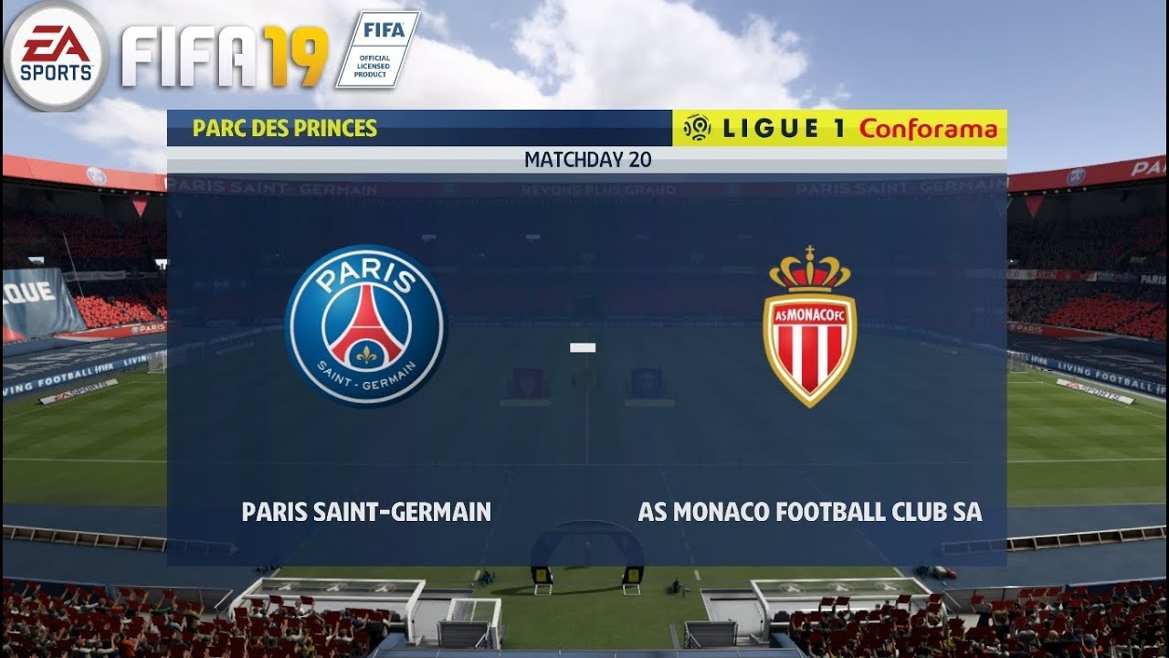 PSG Vs Monaco ! FIFA 19! 22/04/2019 ! Ligue 1 2018/19 !-Full Match