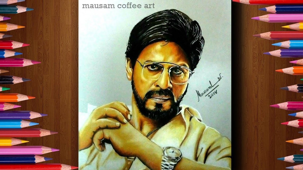 Drawing Shah Rukh Khan(Raees) realistic sketch/srk portrait/shah rukh Khan painting