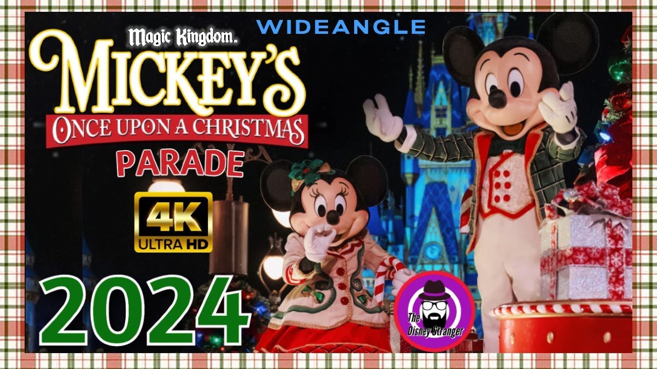 Mickey's Once Upon a Christmastime Parade 2024 | 4k | MVMCP #disneychristmas #mvmcp #MagicKingdom