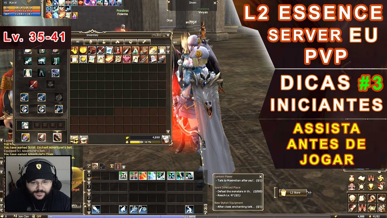 Lineage 2 Essence EU - Assista antes de Jogar (Dicas para Iniciantes) Lv. 35-41 | Parte #3