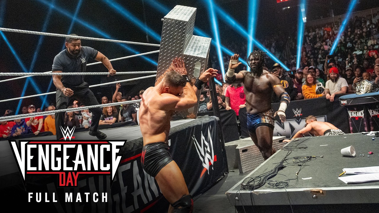 FULL MATCH: Oba Femi vs. Grayson Waller vs. Austin Theory | NXT Title Match: NXT Vengeance Day 2025