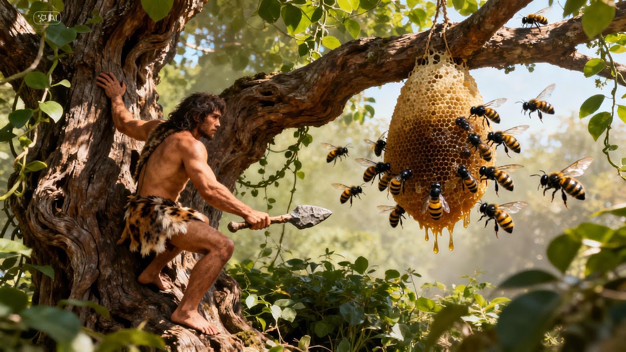 How the First Honey Hunters Survived in the Primal Jungle