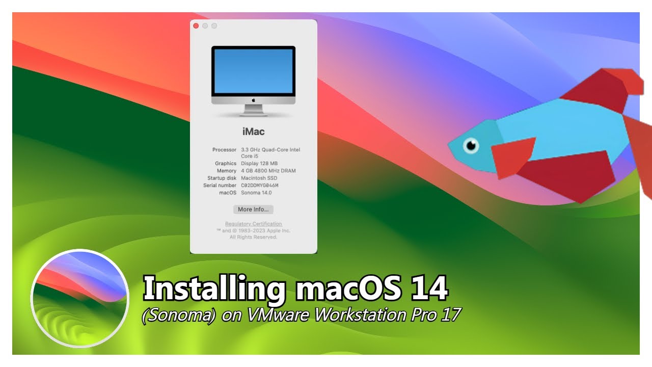 Installing macOS 14 Sonoma on VMware Workstation Pro 17