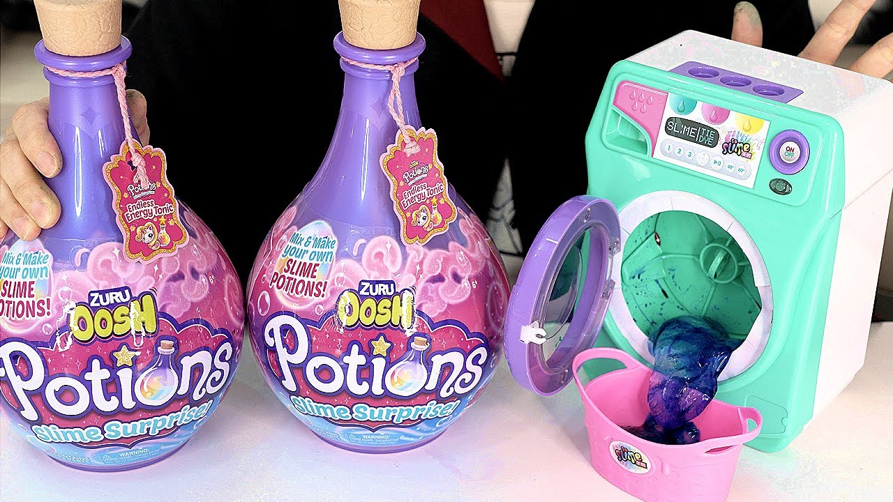 洗えるミニ洗濯機でスライム作り!? 海外のサプライズトイがおもしろい