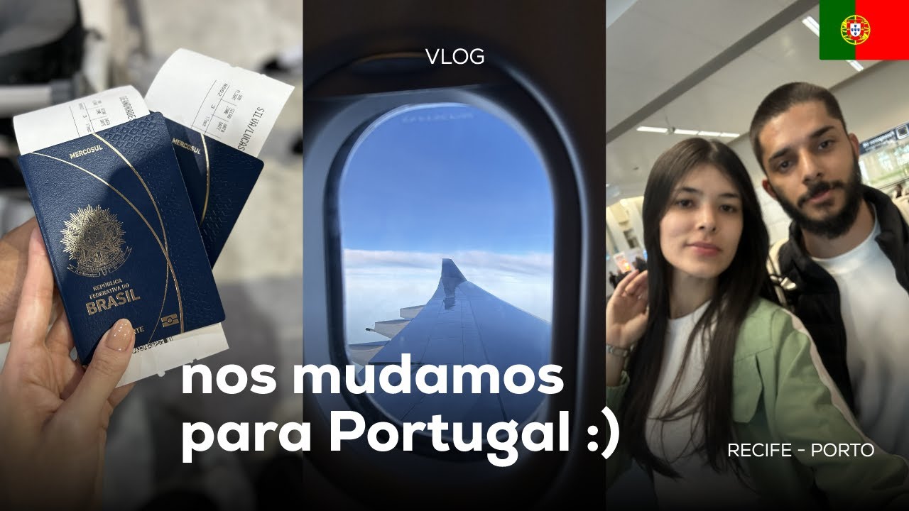 Dia da nossa mudan&ccedil;a para Portugal - VLOG - RECIFE | PORTO