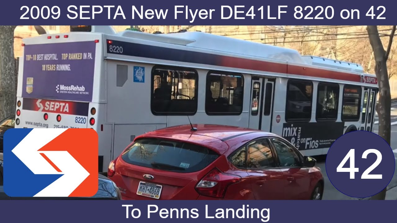 2009 SEPTA New Flyer DE40LF #8220 on 42