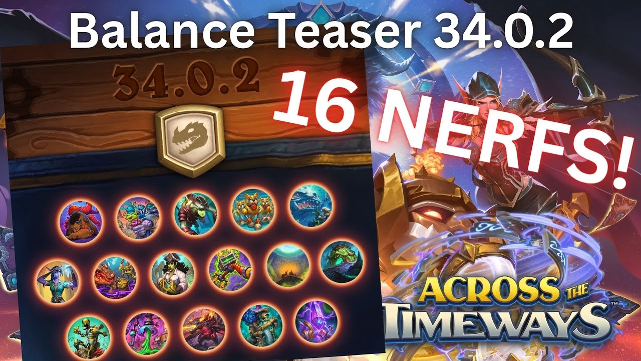 Hearthstone Balance Teaser  34.0.2 bringt 16 Nerfs!