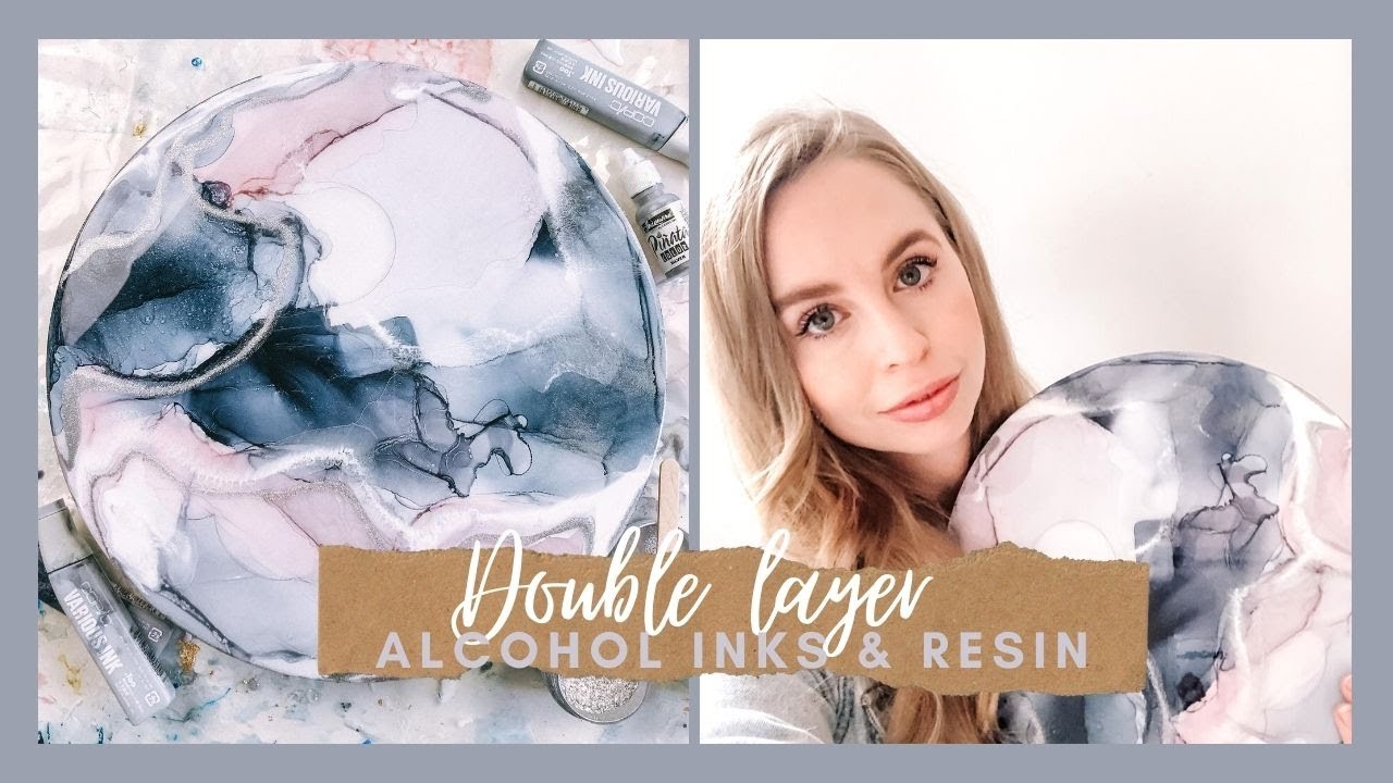 Alcohol inks & Resin Artwork tutorial