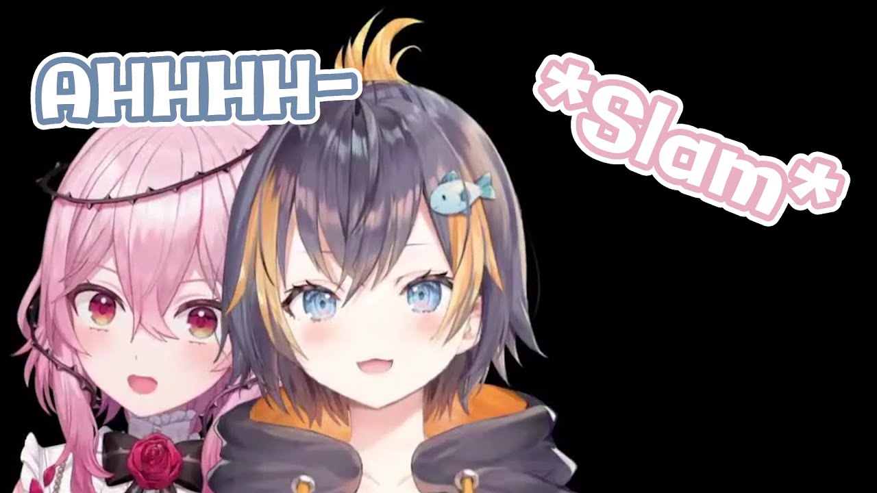 Rosemi And Petra Scream & Slam her keyboard after gets Jumpscare  ,Night Delivery [NijisanjiEN]
