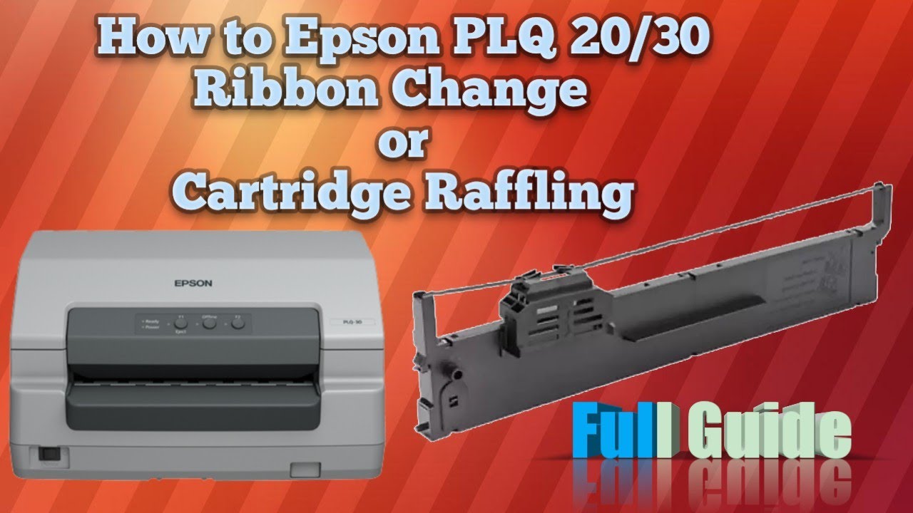 Как заменить ленту на Epson PLQ 20 | Замена ленты на сберегательном принтере