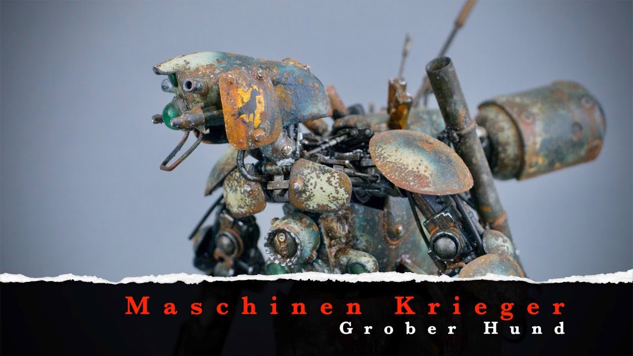 Maschinen Krieger GroBer Hund.