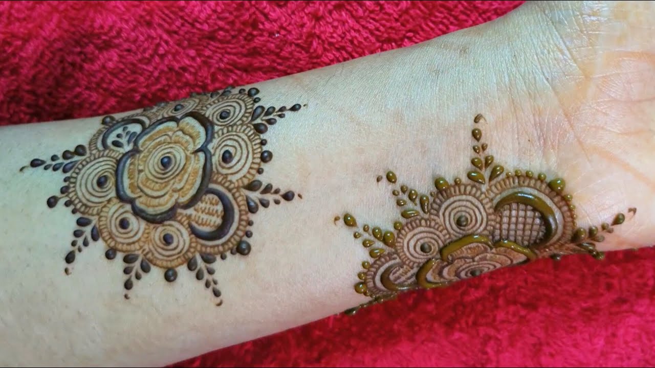 Easy and simple mehndi design | Latest unique henna design | Floral henna design | Mehndi ke design