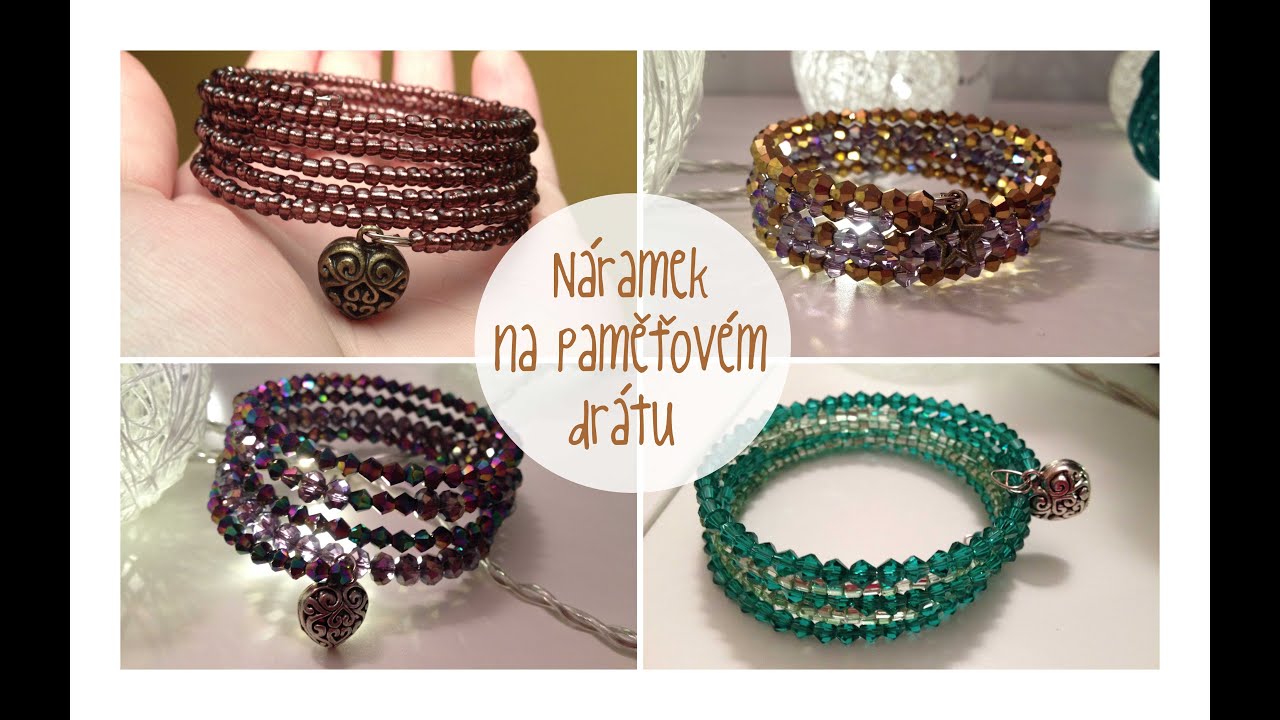 Náramek z paměťového drátu / diy wrap bracelet / diy gift