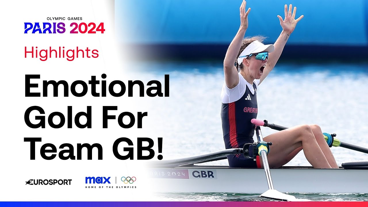 ROWING DOMINATION! ⛵| Great Britain win rowing gold 🥇| Women’s Lightweight Double Sculls #Paris2024