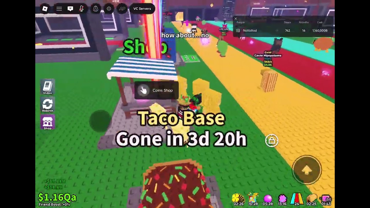Taco Tuesday Roblox steal a brainrot