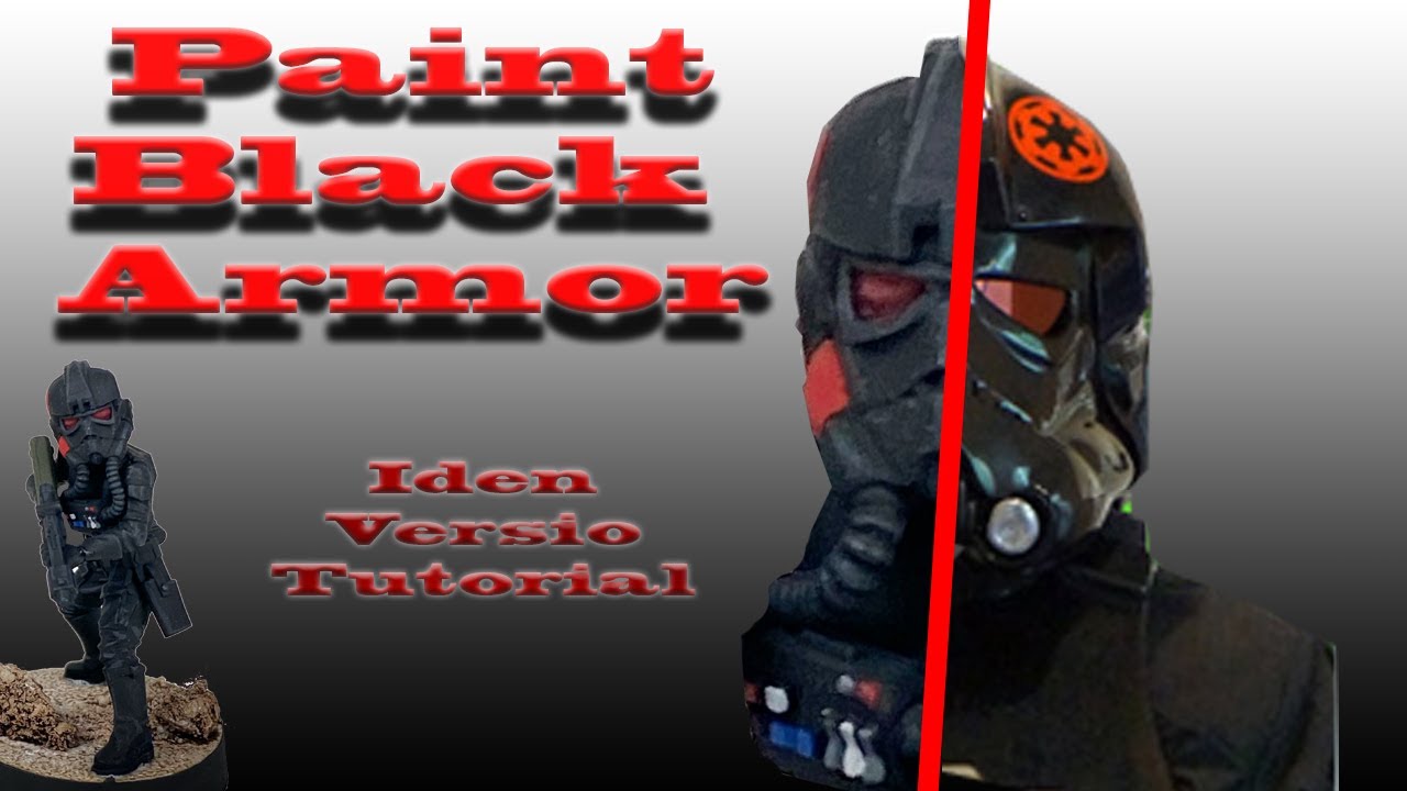 Painting Black Armor - IDEN VERSIO Tutorial - Star Wars Legion Miniature Painting - Tips and Tricks