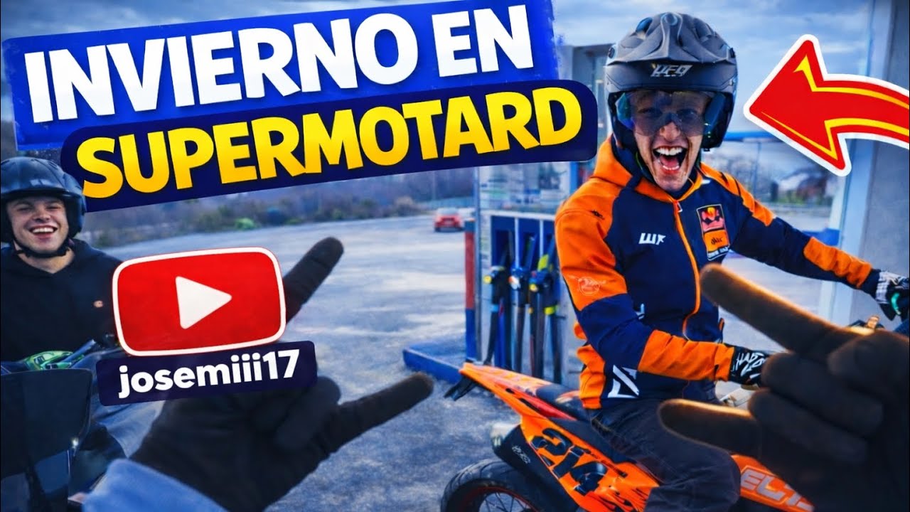 Un d&iacute;a con las SUPERMOTARD en INVIERNO🥶