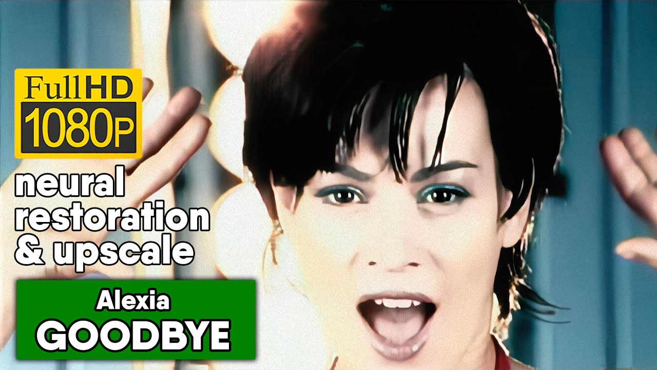 Alexia - Goodbye (1080/50 neural enhanced & upscale)