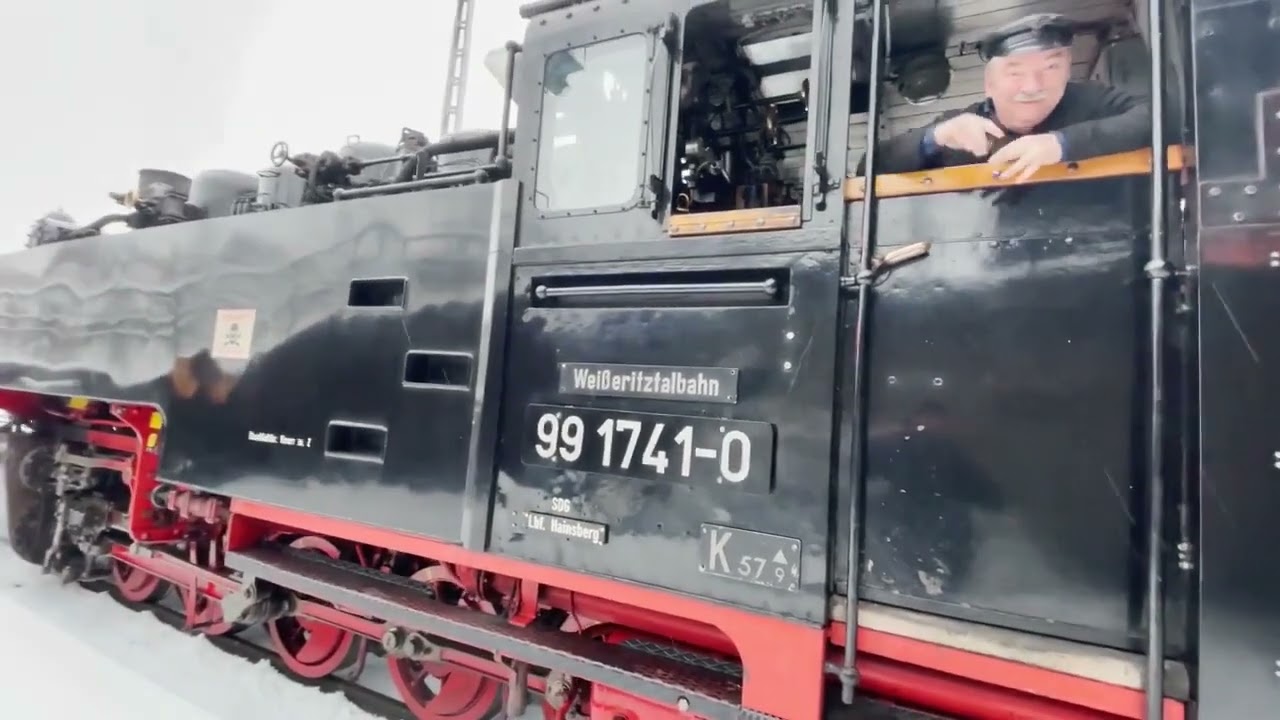 Eisenbahnfilm komplett: Winterfahrt Weißeritztalbahn Freital- Kurort Kipsdorf, Osterzgebirge, u.z.