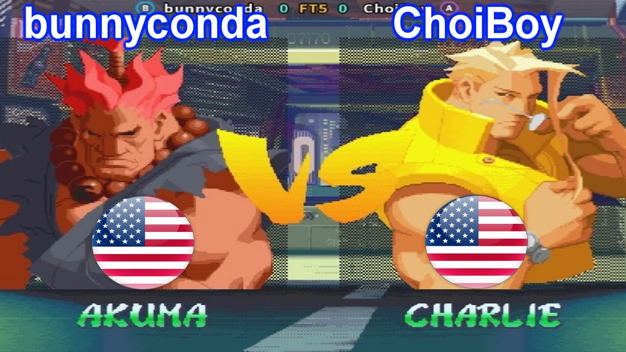 Street Fighter Alpha 2 - bunnyconda vs ChoiBoy FT5