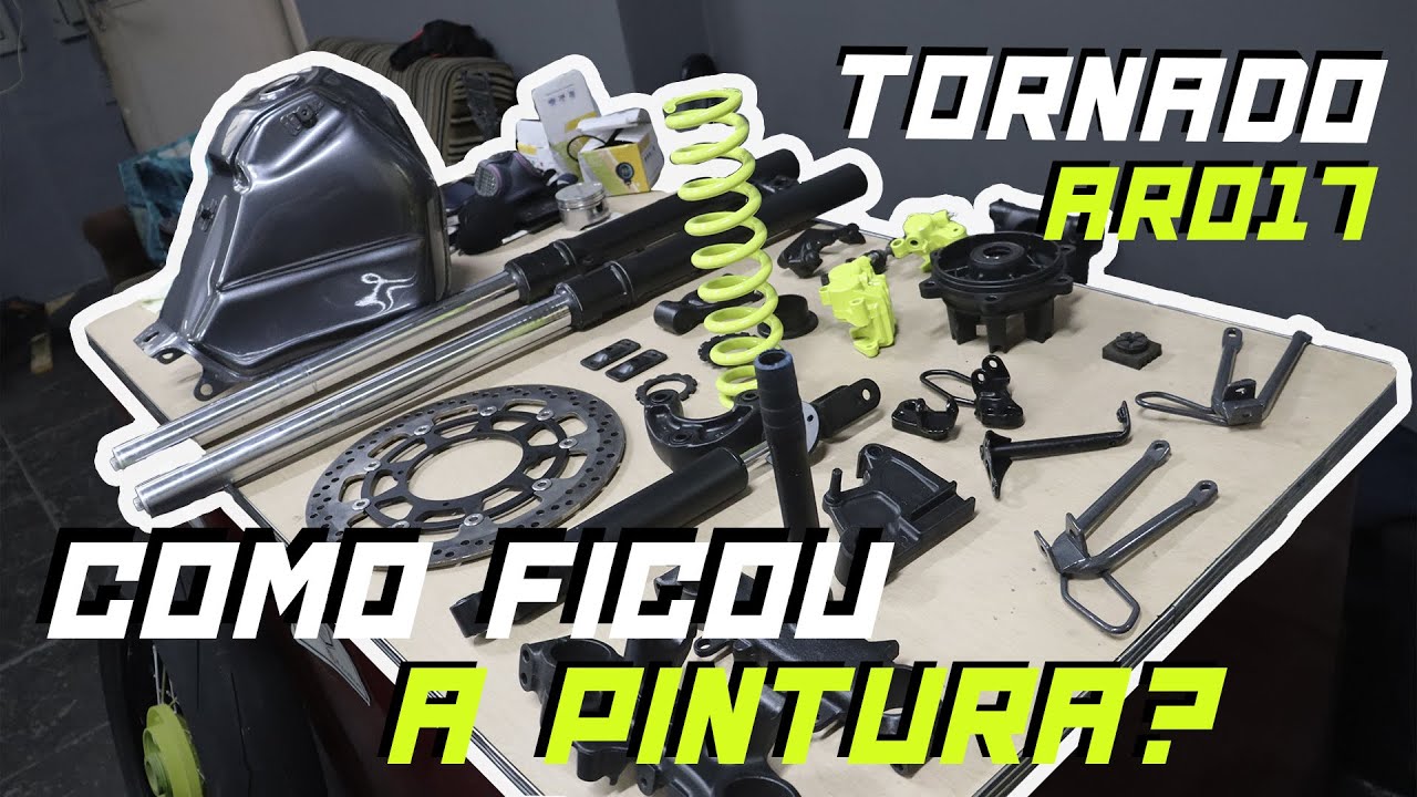RESULTADO DA PINTURA DA TORNADO - NÃO ACREDITEI QUANDO VI - PROJETO TORNADO SUPERMOTO ARO17 EP.07