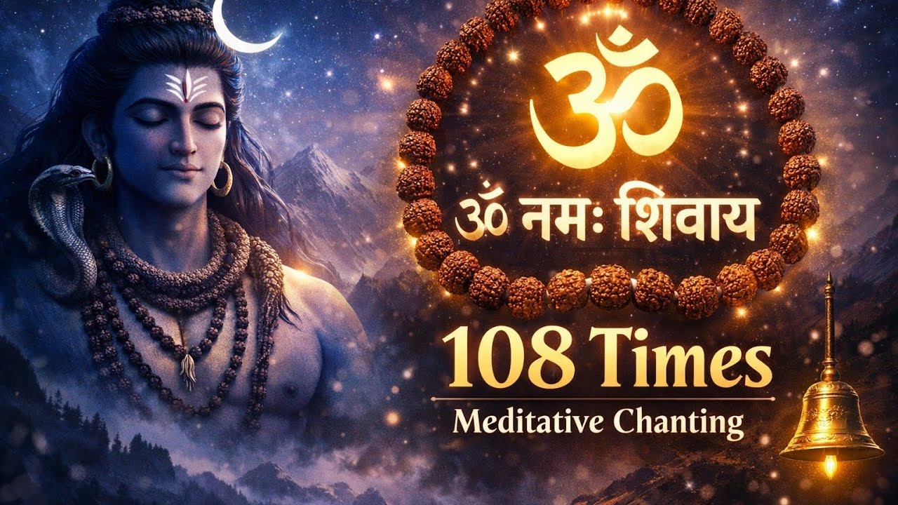 Om Namah Shivaya 108 Times 🕉️ | Powerful Shiv Mantra Chanting | Peace, Protection & Positive Energy