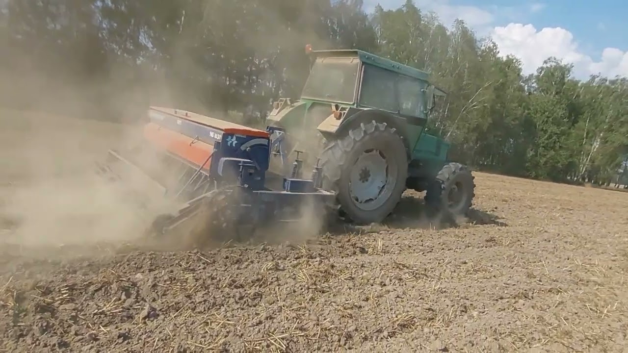 🌱Siew poplonów 2025!!! Jakie rośliny wysiewamy? Siewnik własnej budowy i Deutz fahr dx 4.30.